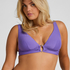 Triangle Bikini Top Luxe, Fioletowy