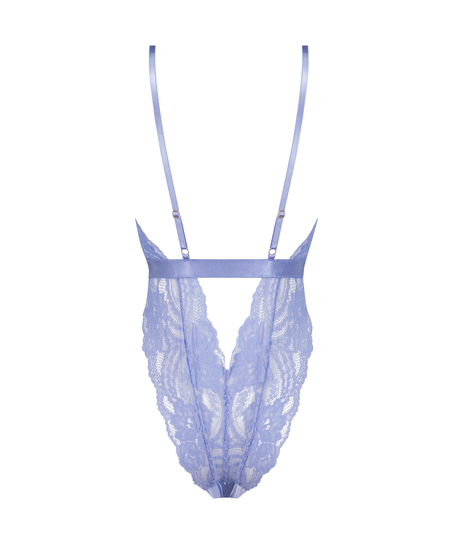 Body z otwartym krokiem Brandy Private, Fioletowy