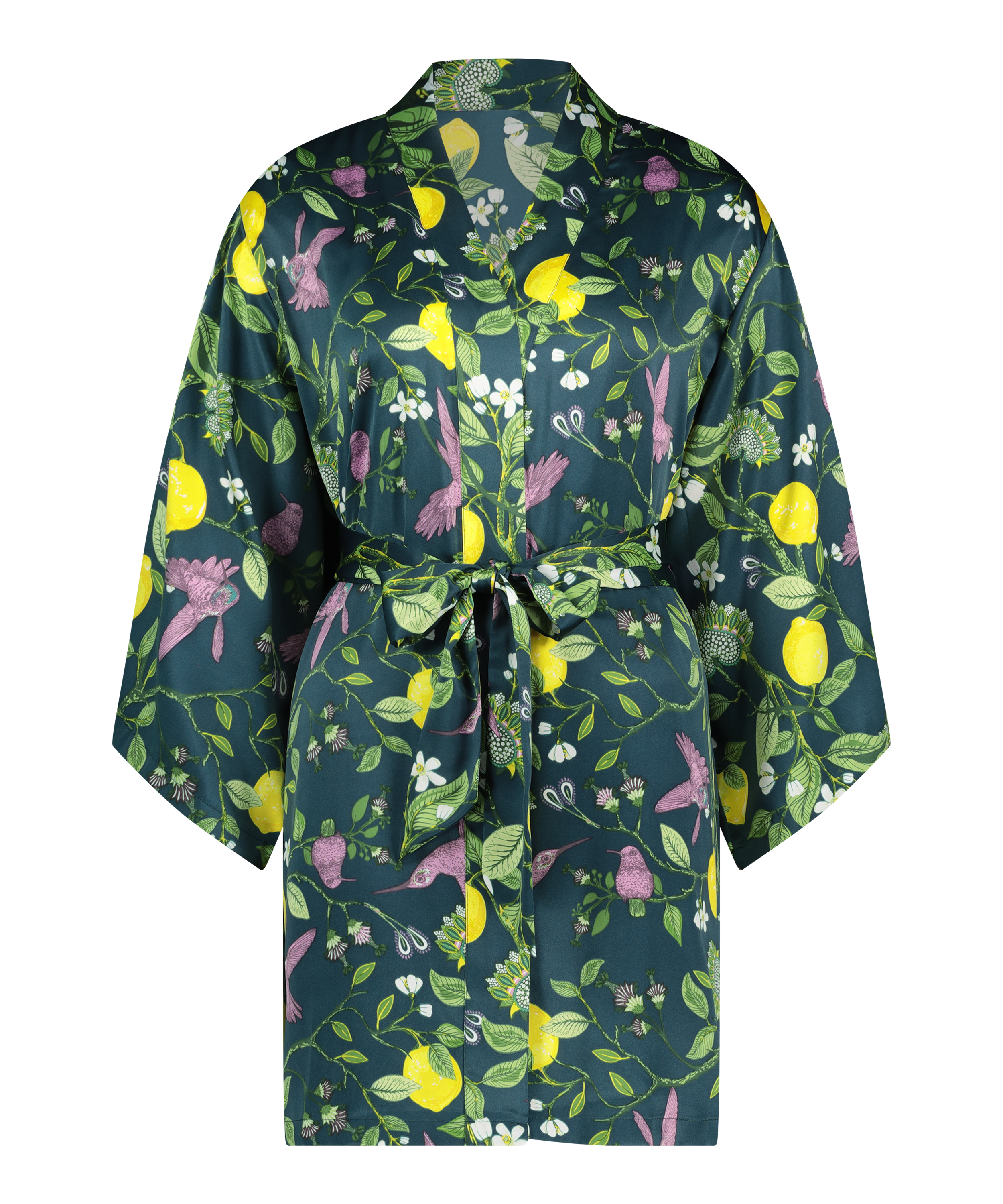 Satynowe kimono, Niebieski, main