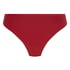 Niewidoczne pod ubraniem stringi z koronkowym tyłem, Czerwony