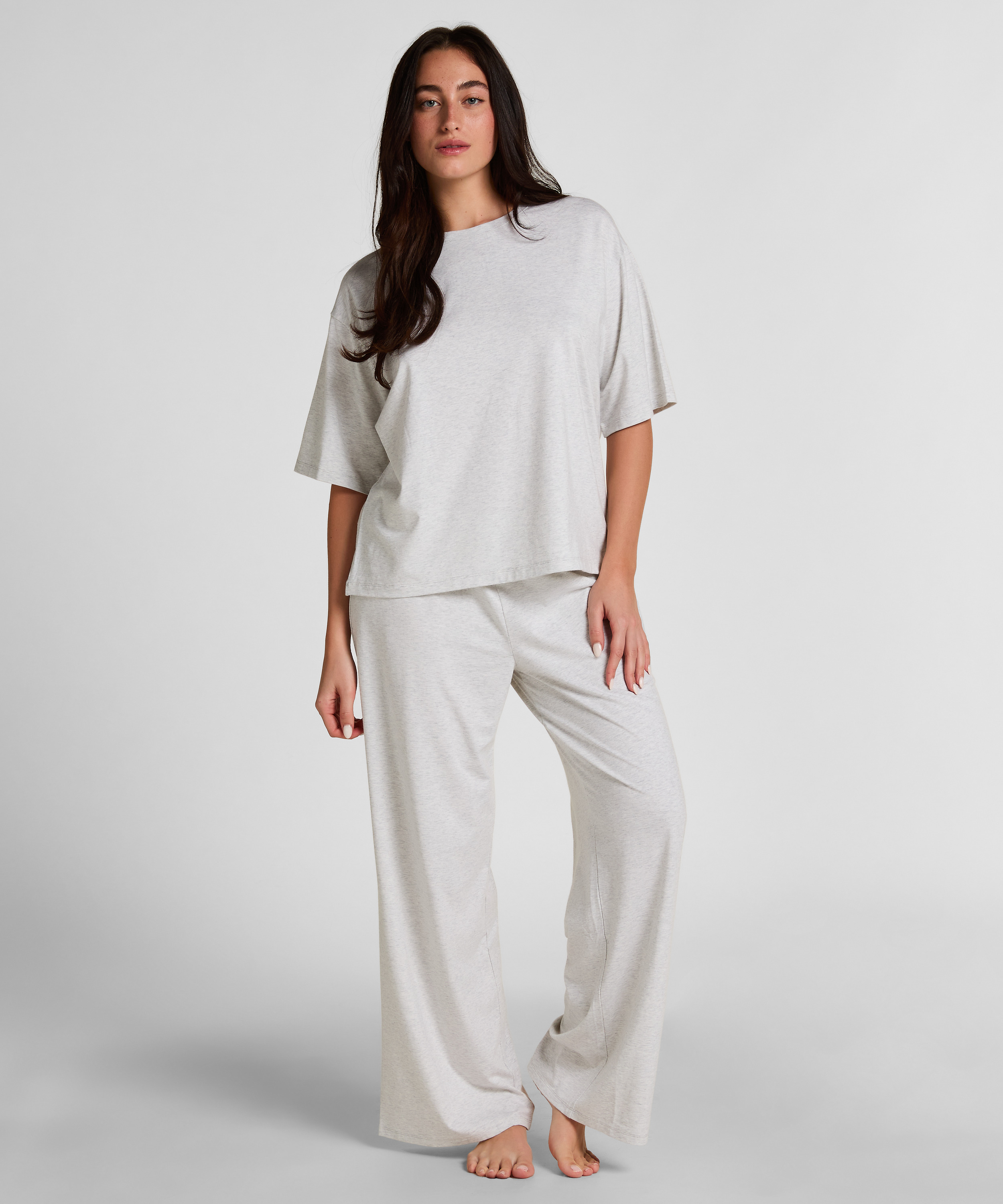 Pyjama Top Loose, Szary, main