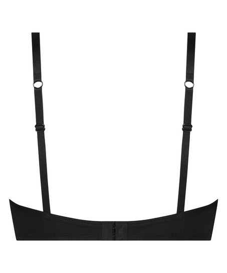 Biustonosz nieusztywniany z fiszbinami Ruby, Czarny