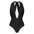 Pagoda High Leg Swimsuit, Czarny