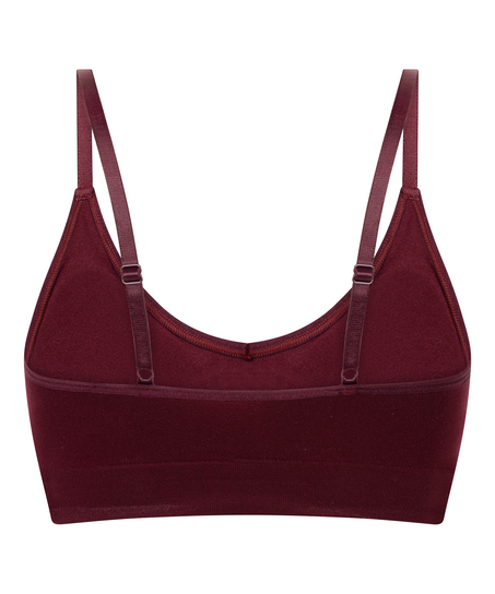 Tr&oacute;jkątny biustonosz bralette Dide, Czerwony