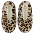 Leopard Cosy Ballerina Slippers, Beżowy