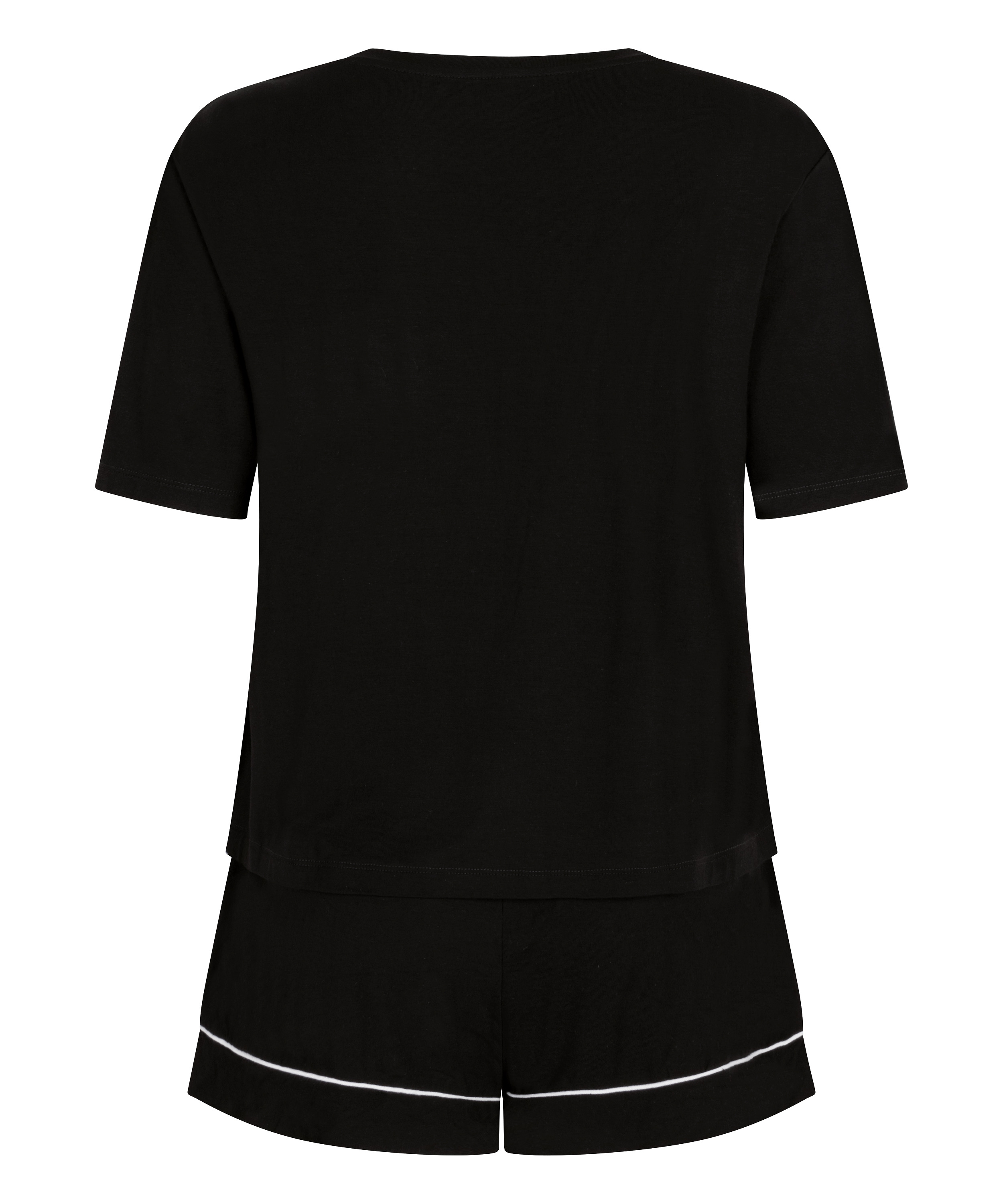 Komplet Piżamy Jersey Essential, Czarny, main