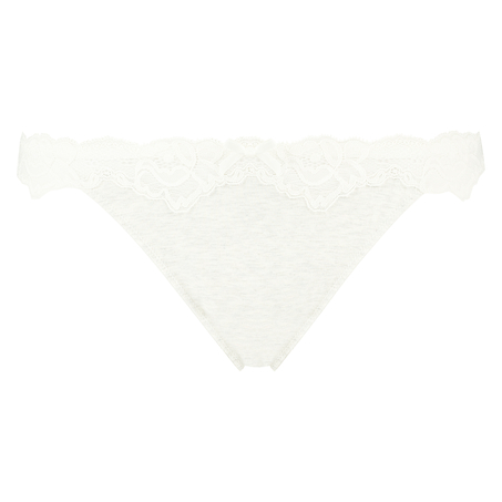 Secret Lace cotton thong, Szary