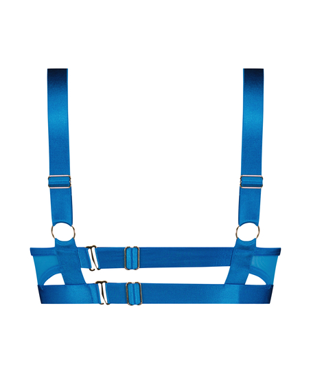 Biustonosz nieusztywniany z fiszbinami Aurelia, Niebieski