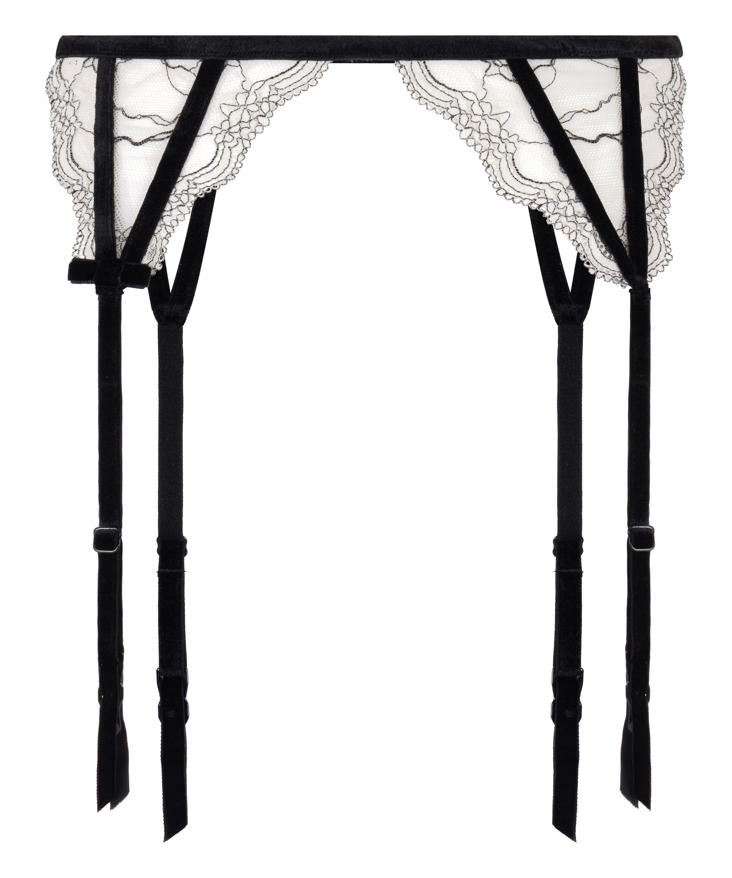 Podwiązki Agnes, Biały, main