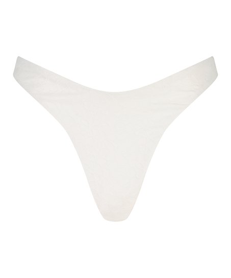 D&oacute;ł od bikini z wysokim wycięciem Sri Lanka, Biały