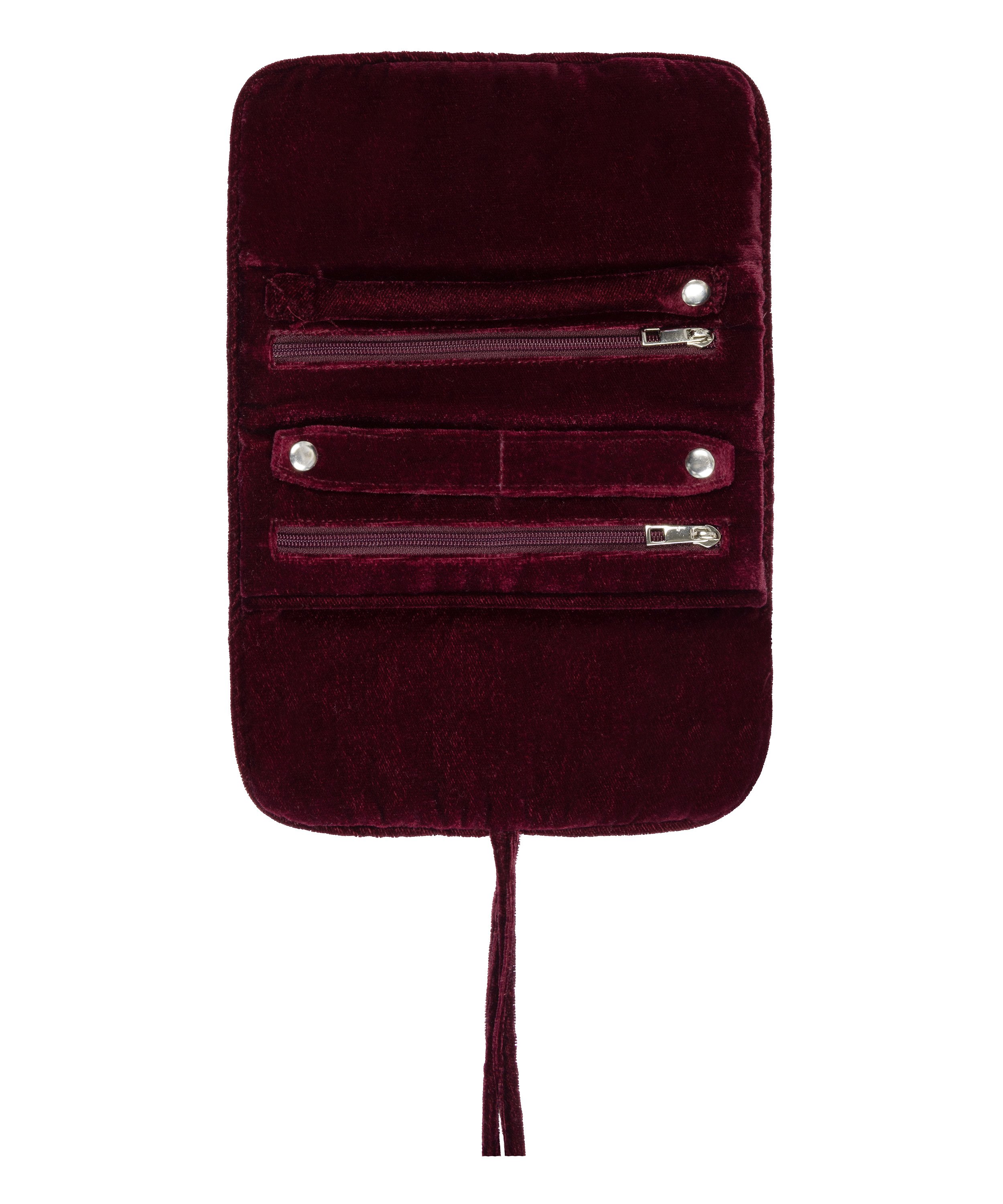 Worek na biżuterię z koralikami, Fioletowy, main