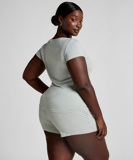 Dżersejowy zestaw piżamowy, Szary