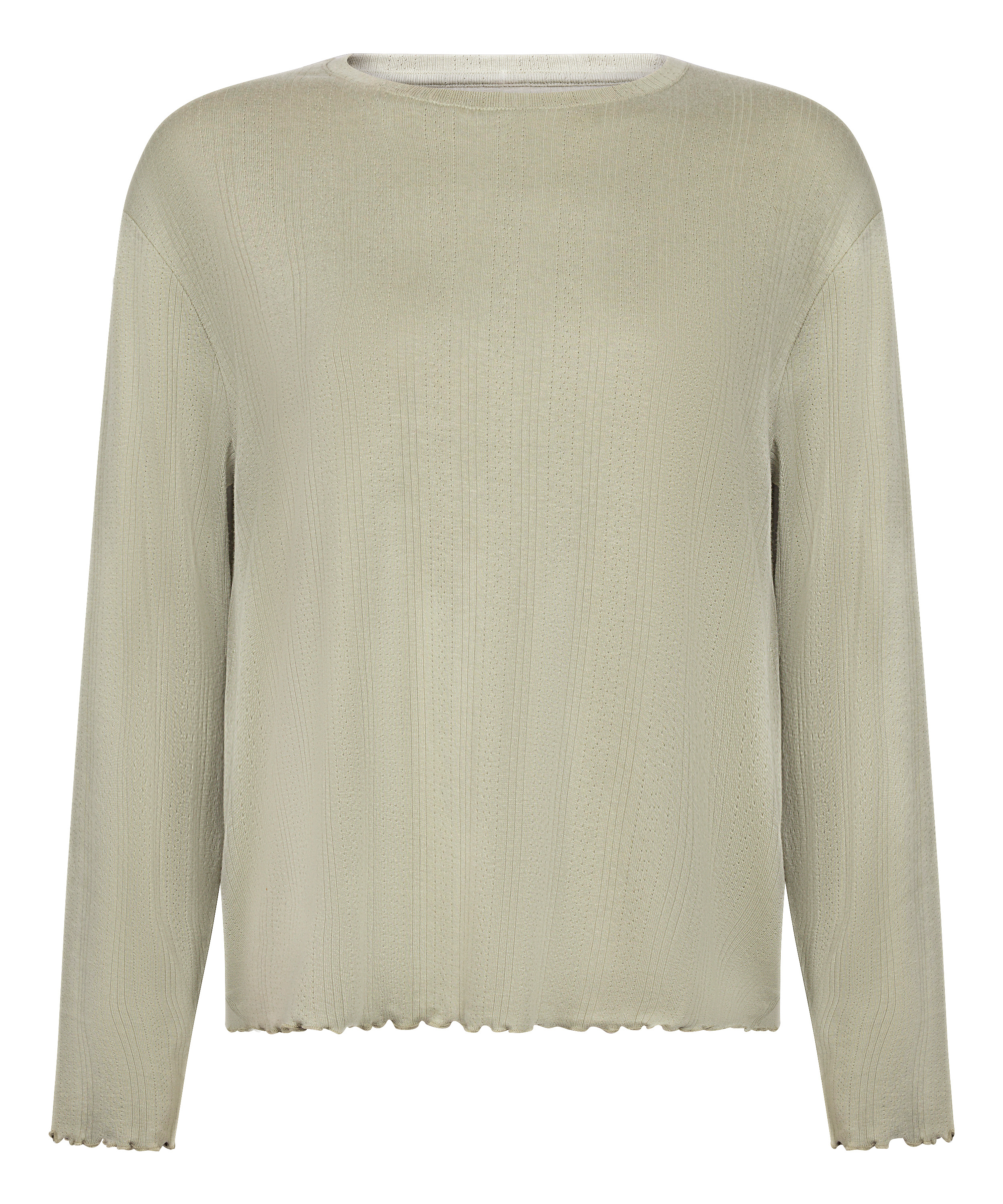 Piżama Top Loose Pointelle, Zielony, main