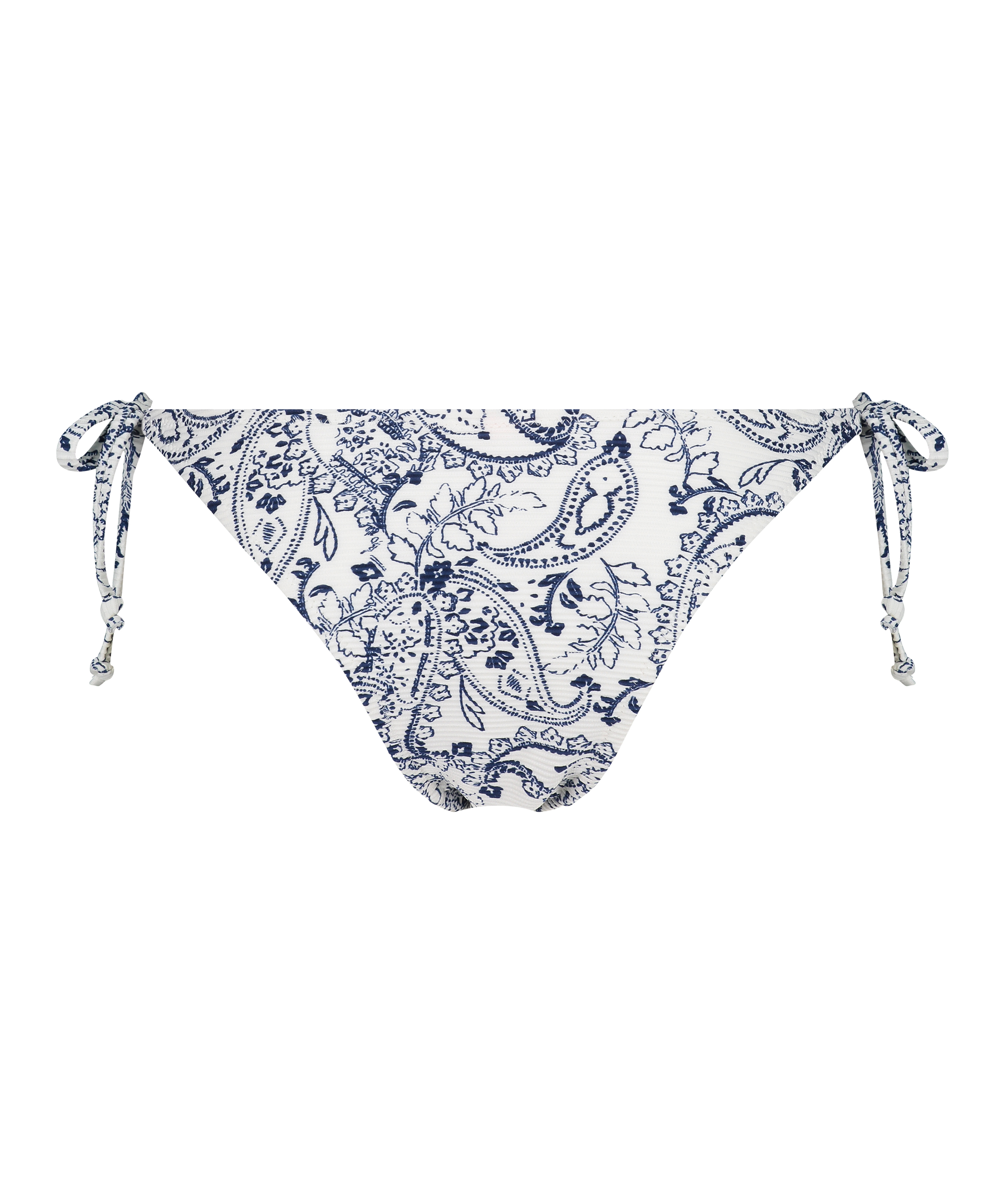 Brazyliany tanga od bikini ze wzorem paisley, Biały, main