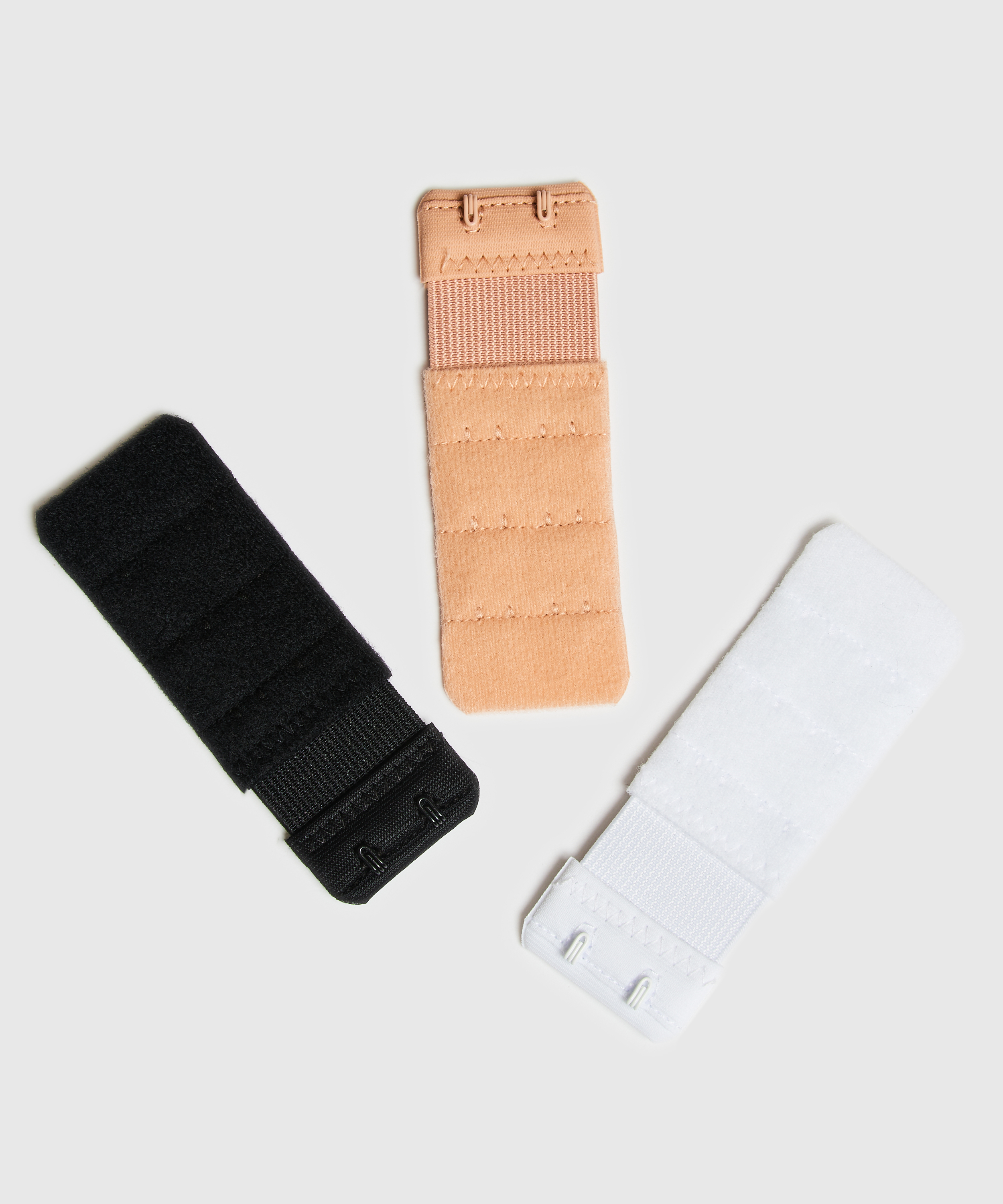 3-pak przedłużek do biustonosza, Biały, main