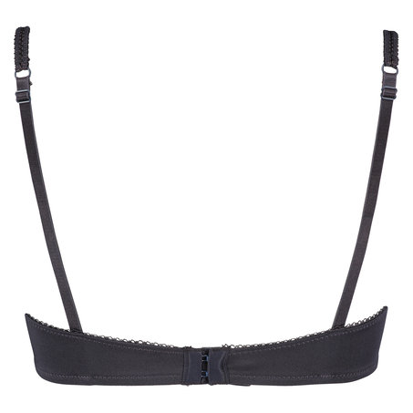 Padded underwired  bra Secret Lace contrast, Szary