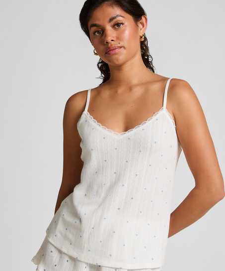 Cami lace top, Niebieski