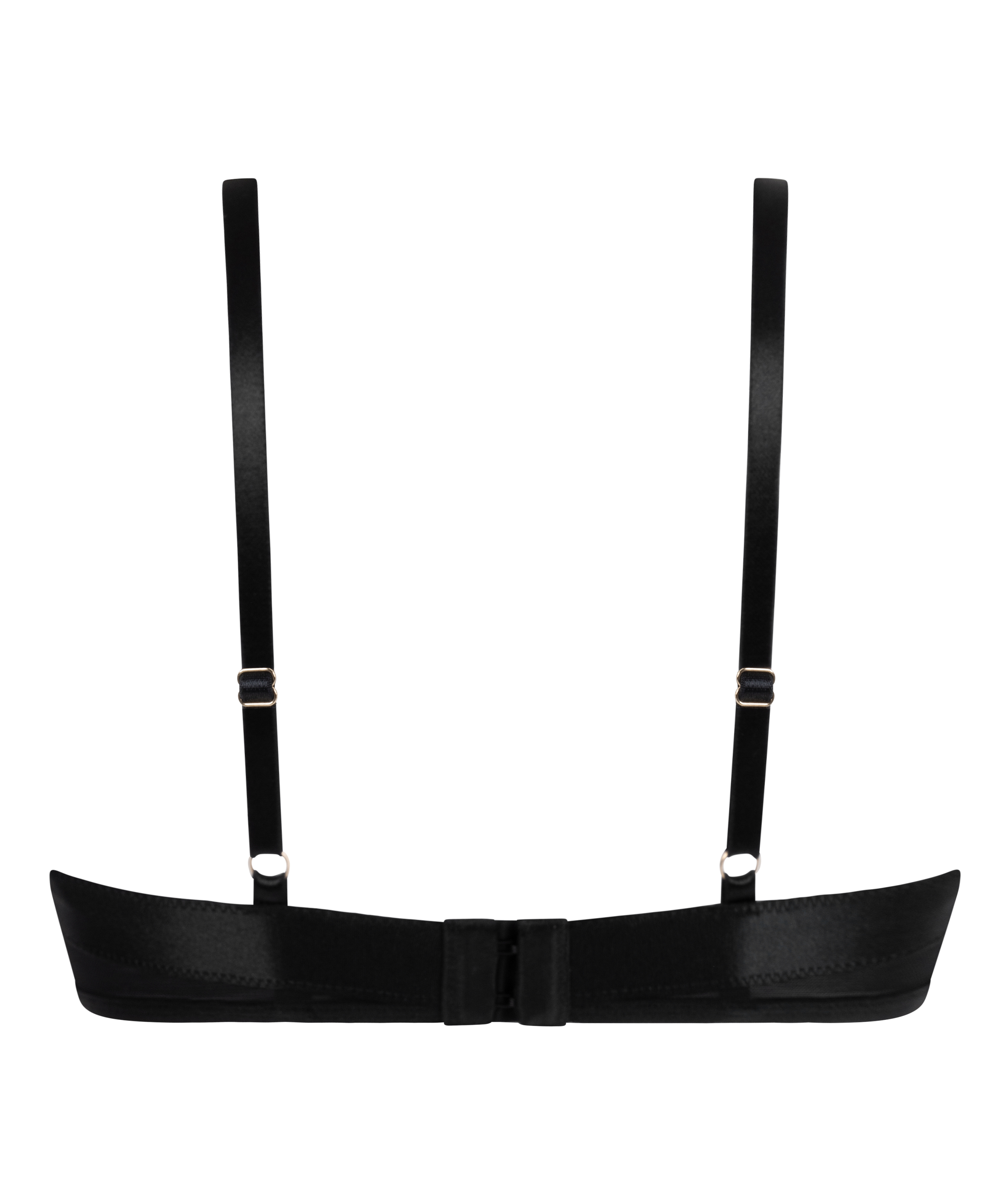 Nieusztywniany biustonosz z fiszbinami Nisha, Czarny, main