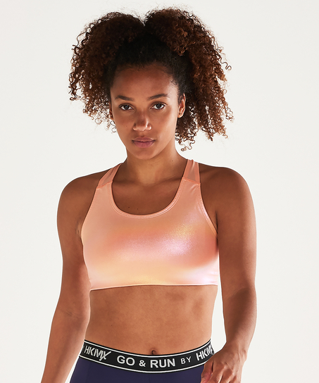 HKMX The Classic Level 2 Sports Bra, Pomarańczowy