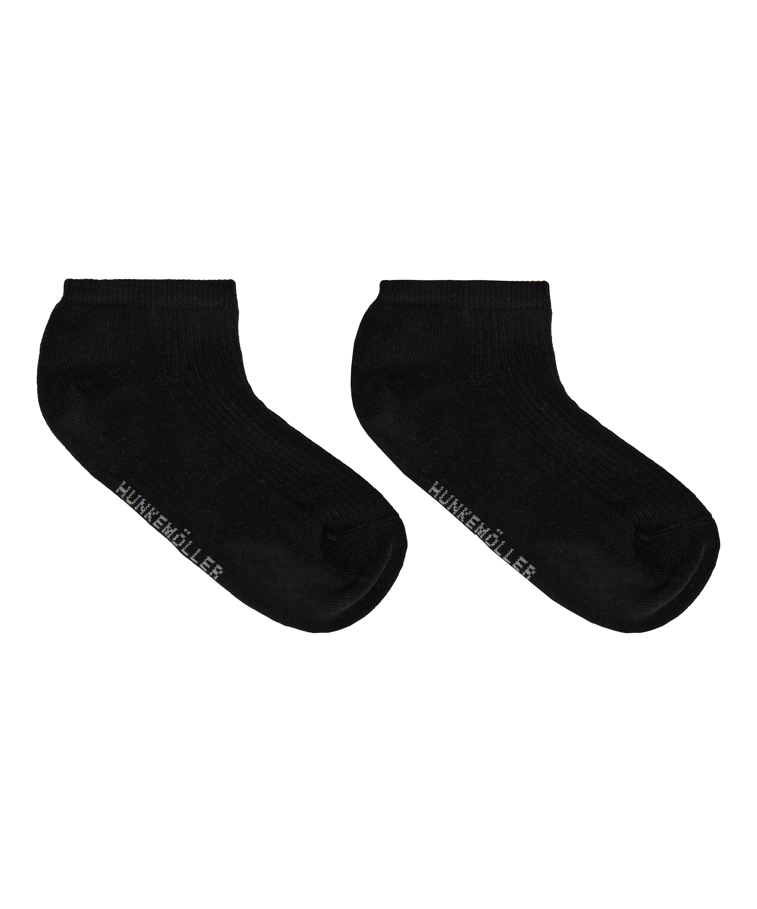 3-pak Bawełnianych Skarpetek Sneaker, Czarny, main