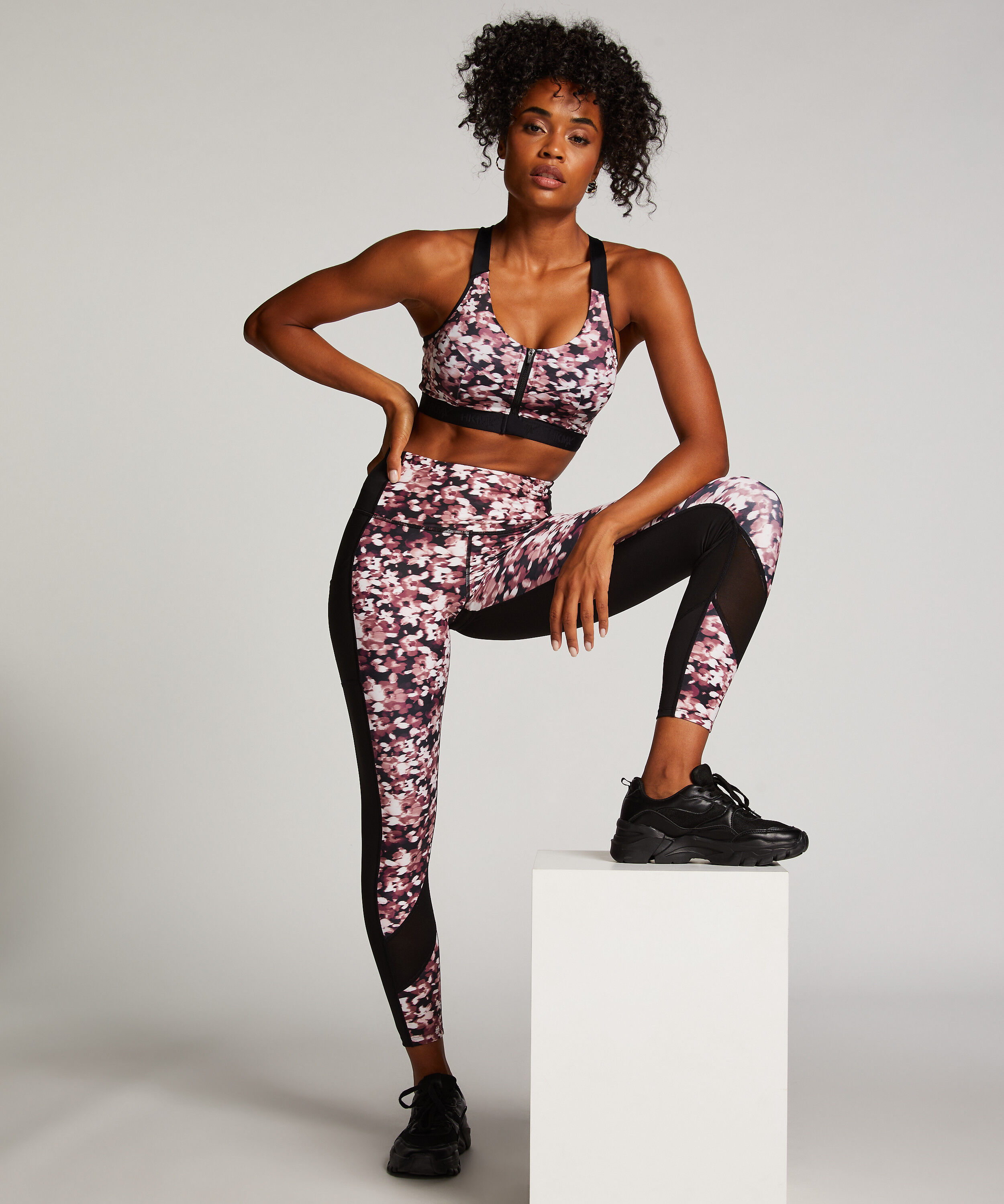 Legginsy z wysokim stanem HKMX Oh My Squat, R&oacute;żowy