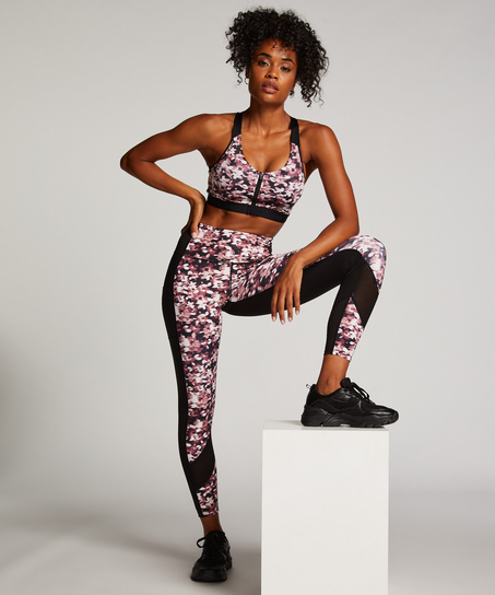 Legginsy z wysokim stanem HKMX Oh My Squat, Różowy