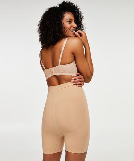 Firming high waisted thigh slimmer - Level 2, Beżowy
