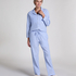 Petite Spodnie piżamowe bawełniane, Niebieski