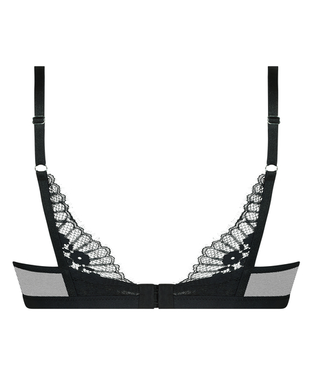 Biustonosz usztywniany z fiszbinami Daphne, Czarny