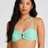 Luksusowy Top Bikini Bandeau z K&oacute;łkiem, Zielony