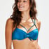 Usztywniona g&oacute;ra od bikini z fiszbinami Sunset Dream, Niebieski