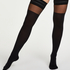 Davy Top 50 Denier Lurex Hold-Ups, Czarny