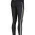 HKMX Regular Waist Sports Leggings, Czarny