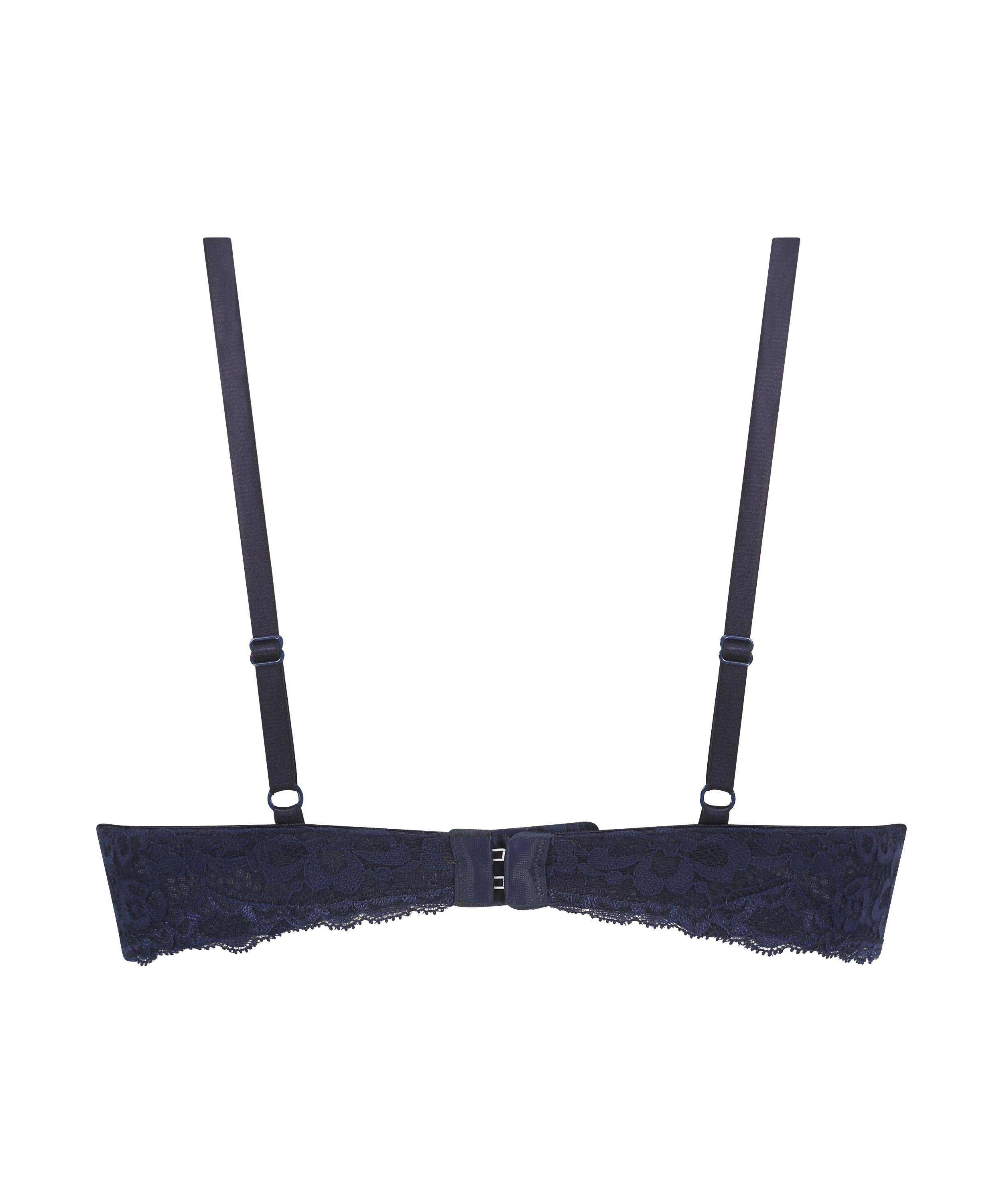 Wyściełany biustonosz push-up z fiszbinami Marine, Niebieski, main