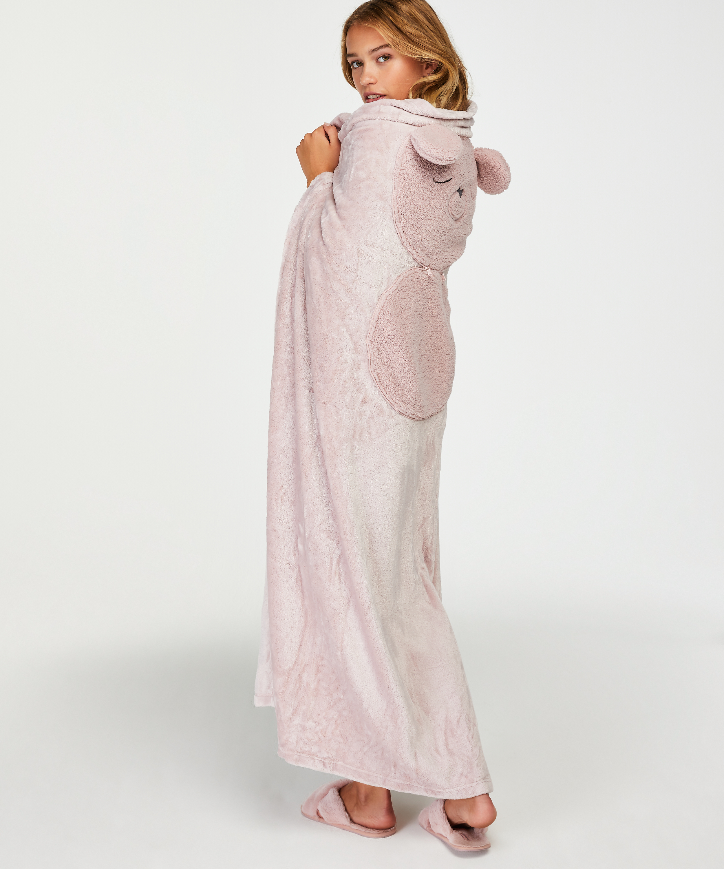 Cosy Bear Throw, Fioletowy, main