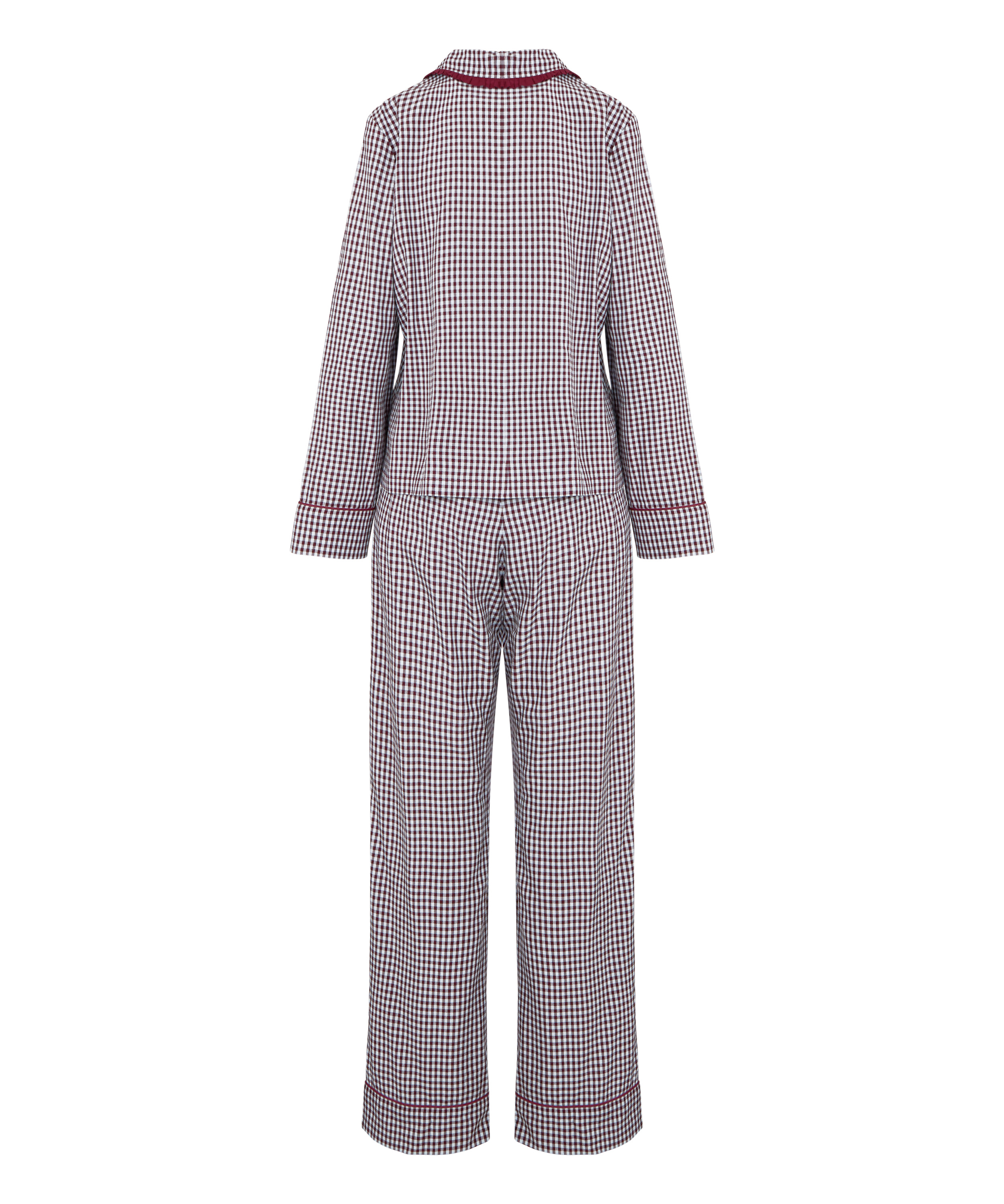 Pyjama Set Poplin Ruffle, Fioletowy, main