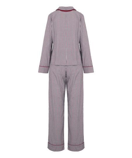 Pyjama Set Poplin Ruffle, Fioletowy
