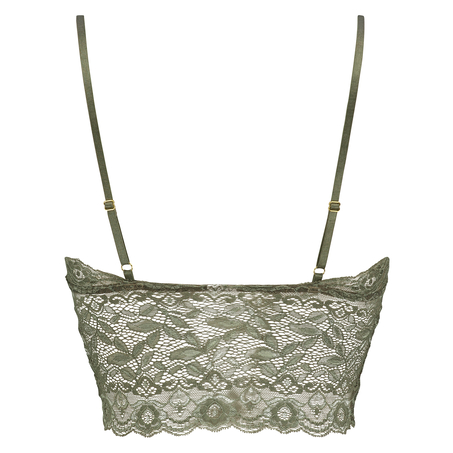 Bralette longline Fancy, Zielony