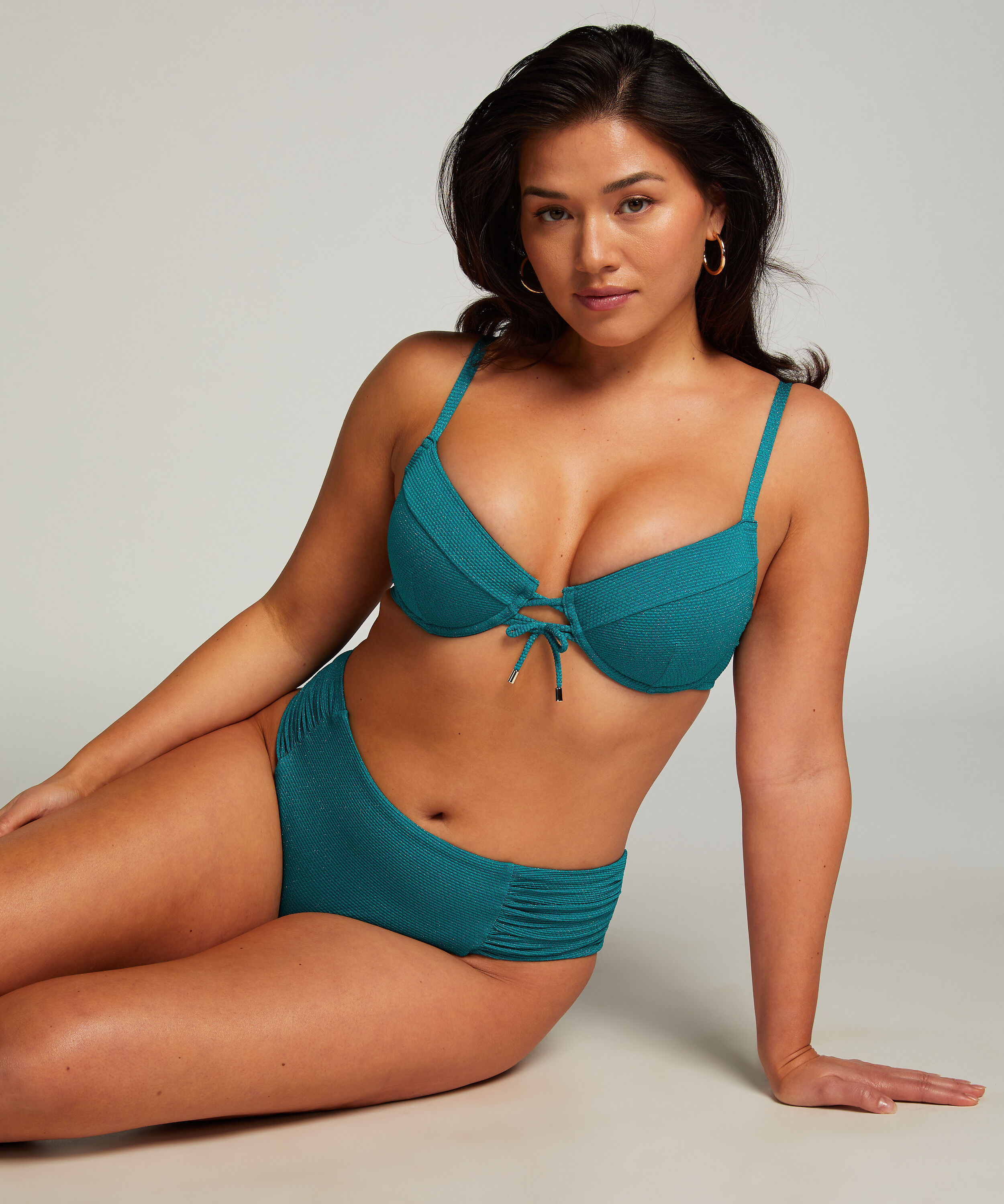 Majtki Bikini Rio Relief, Zielony