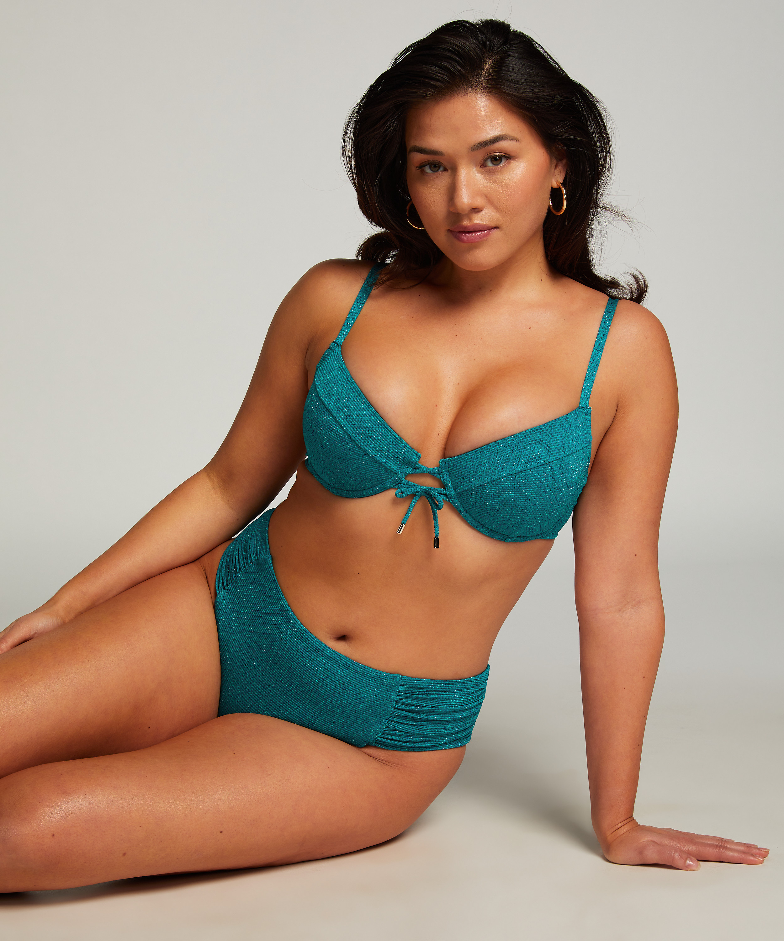 Majtki Bikini Rio Relief, Zielony, main