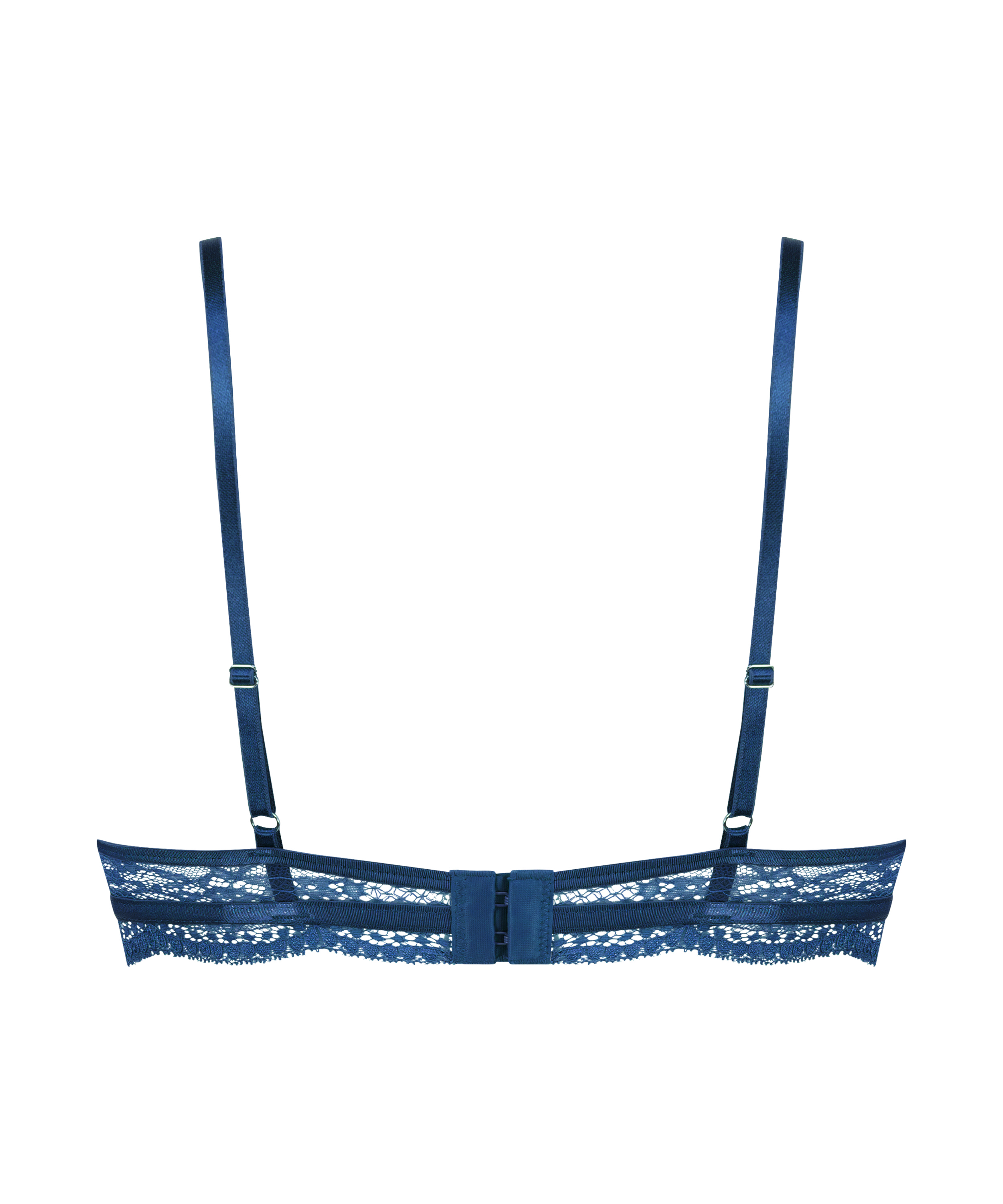 Nieusztywniany biustonosz z fiszbinami Isabelle, Niebieski, main