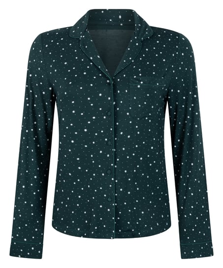 Narzutka Essential z dżerseju z długim rękawem, Zielony