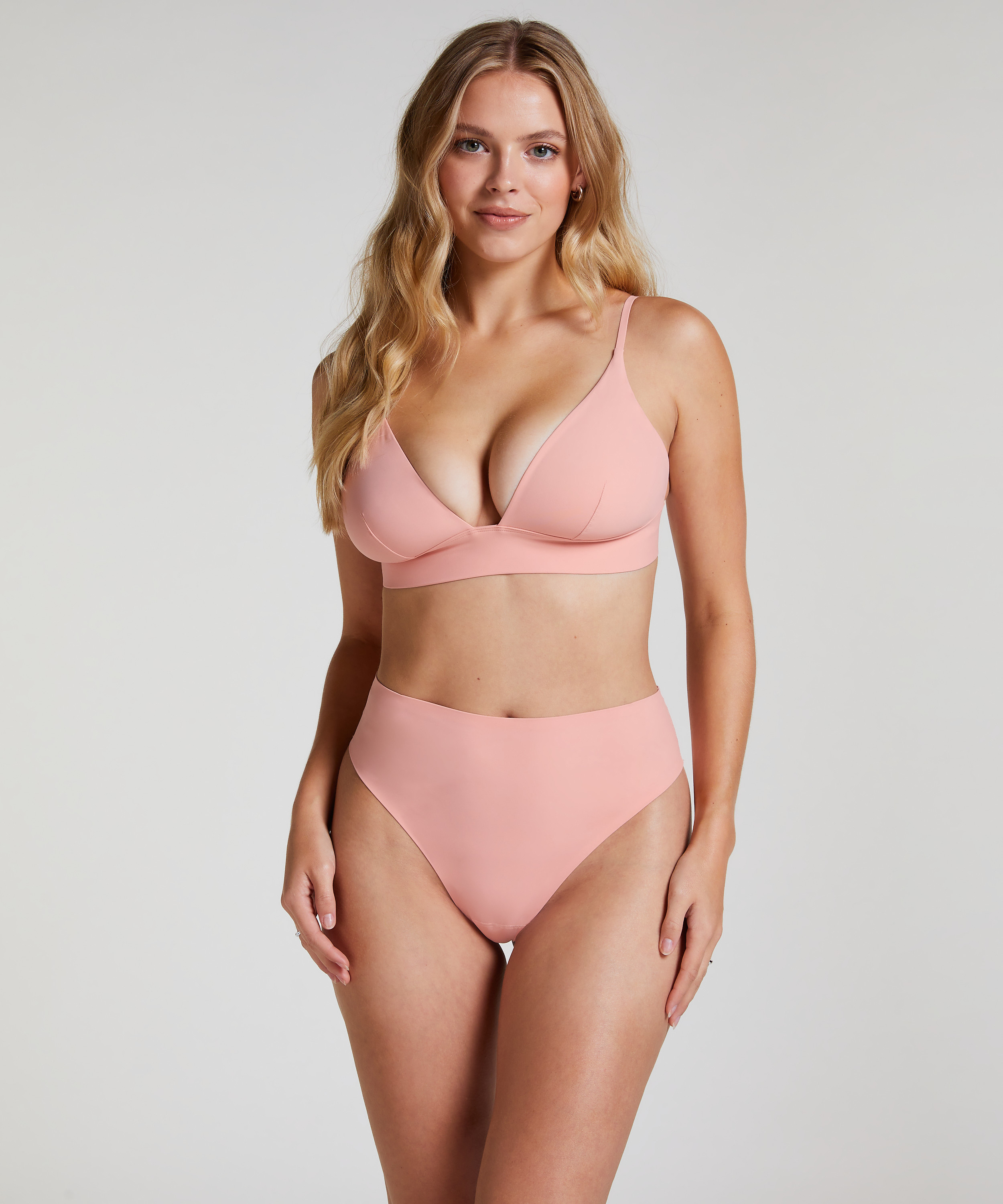 Trójkąt Bralette Smooth, Różowy, main