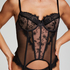 Biustonosz bustier Sia, Czarny