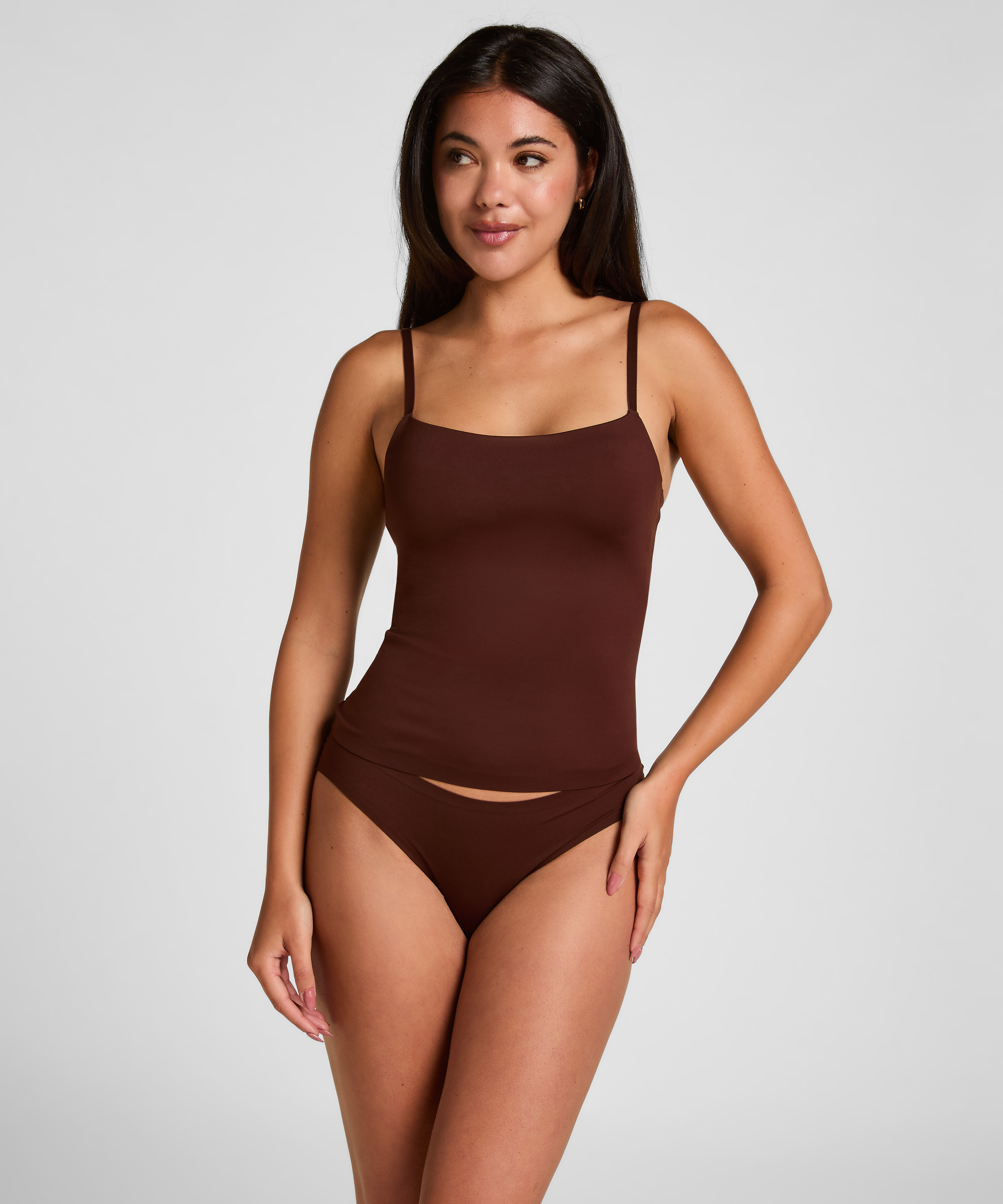 Super Comfort Top, Brązowy, main