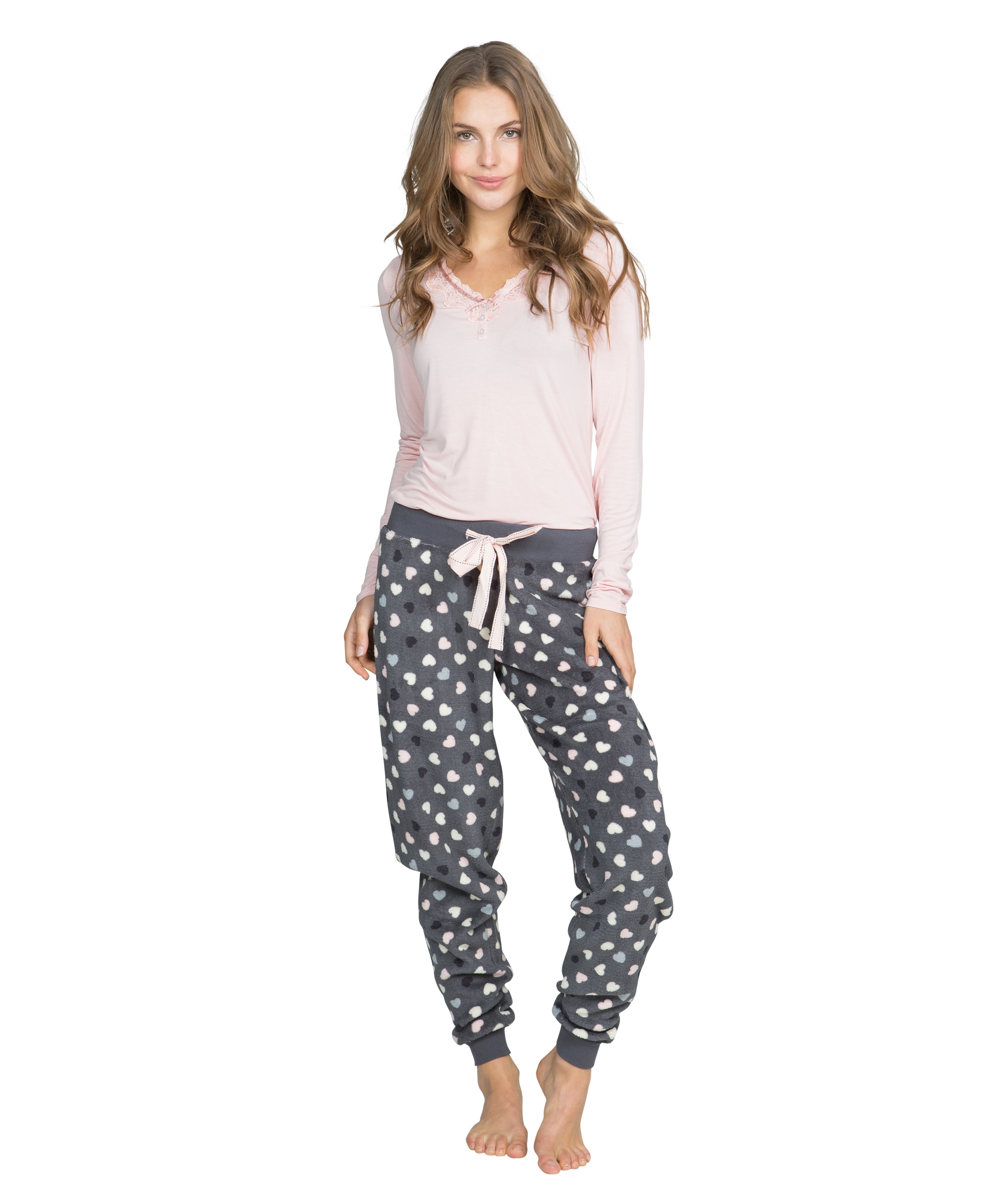 Top Marlene long sleeves, R&oacute;żowy, main