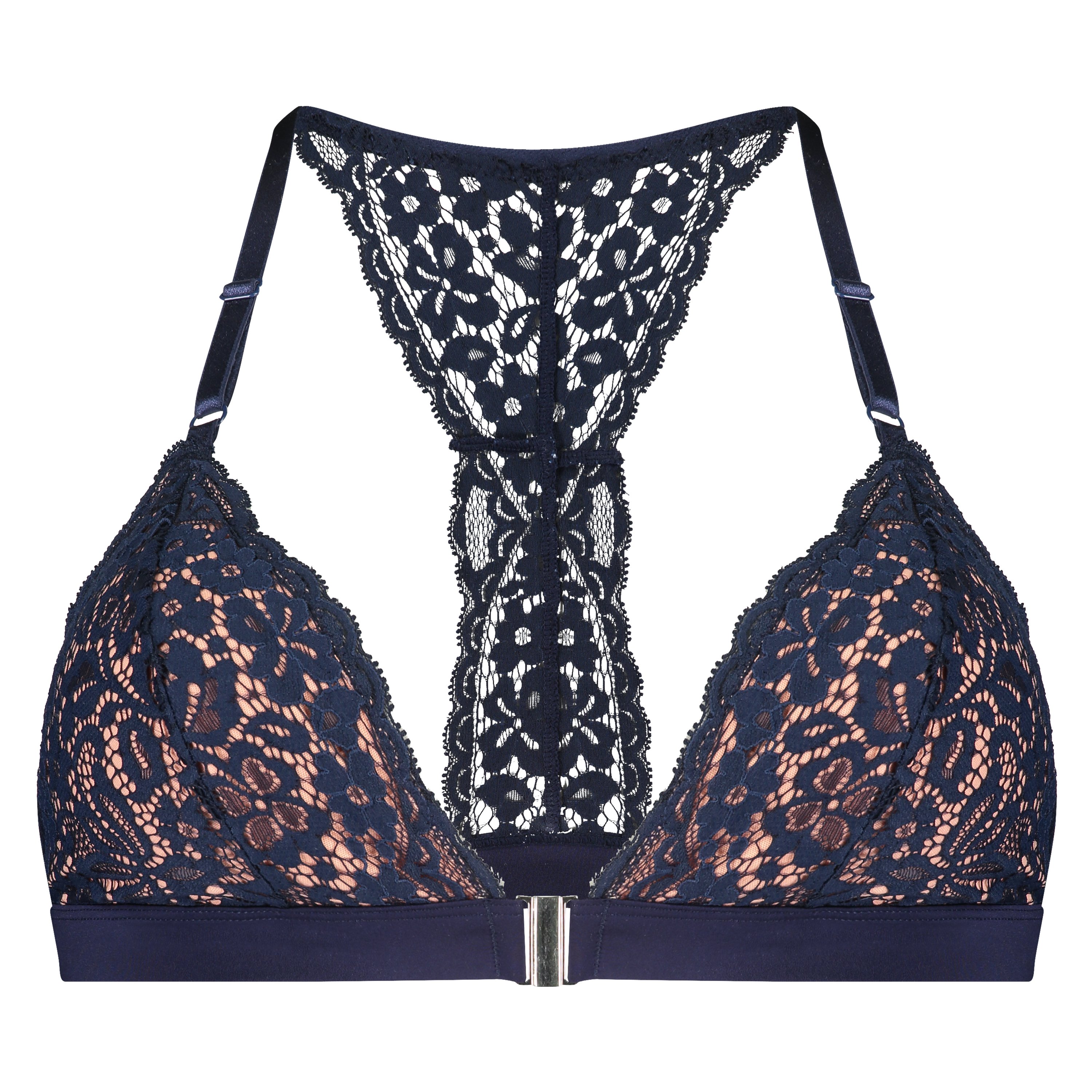 Marina Padded Triangle Bralette, Niebieski, main