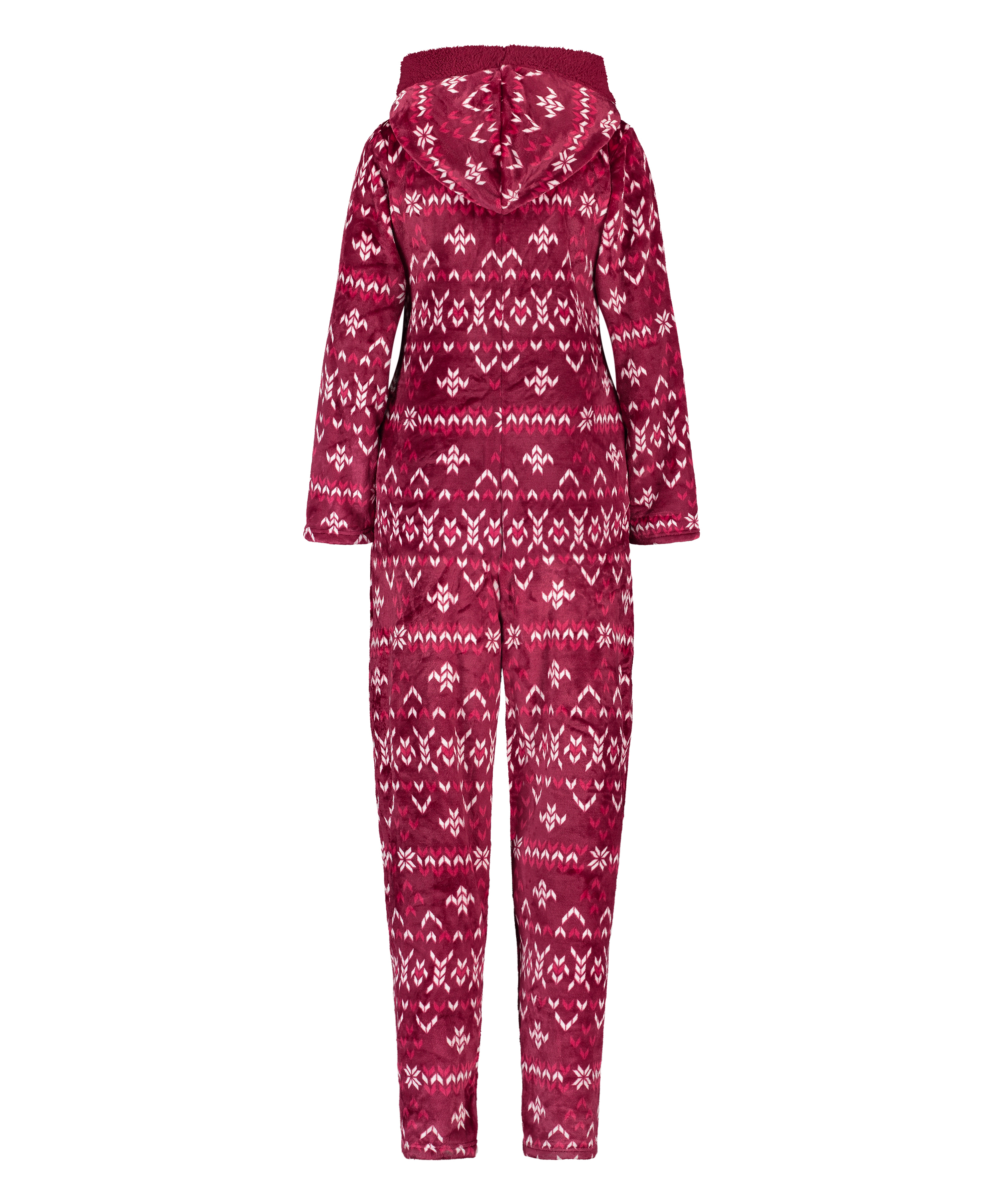 Flannel Fleece Onesie, Czerwony, main