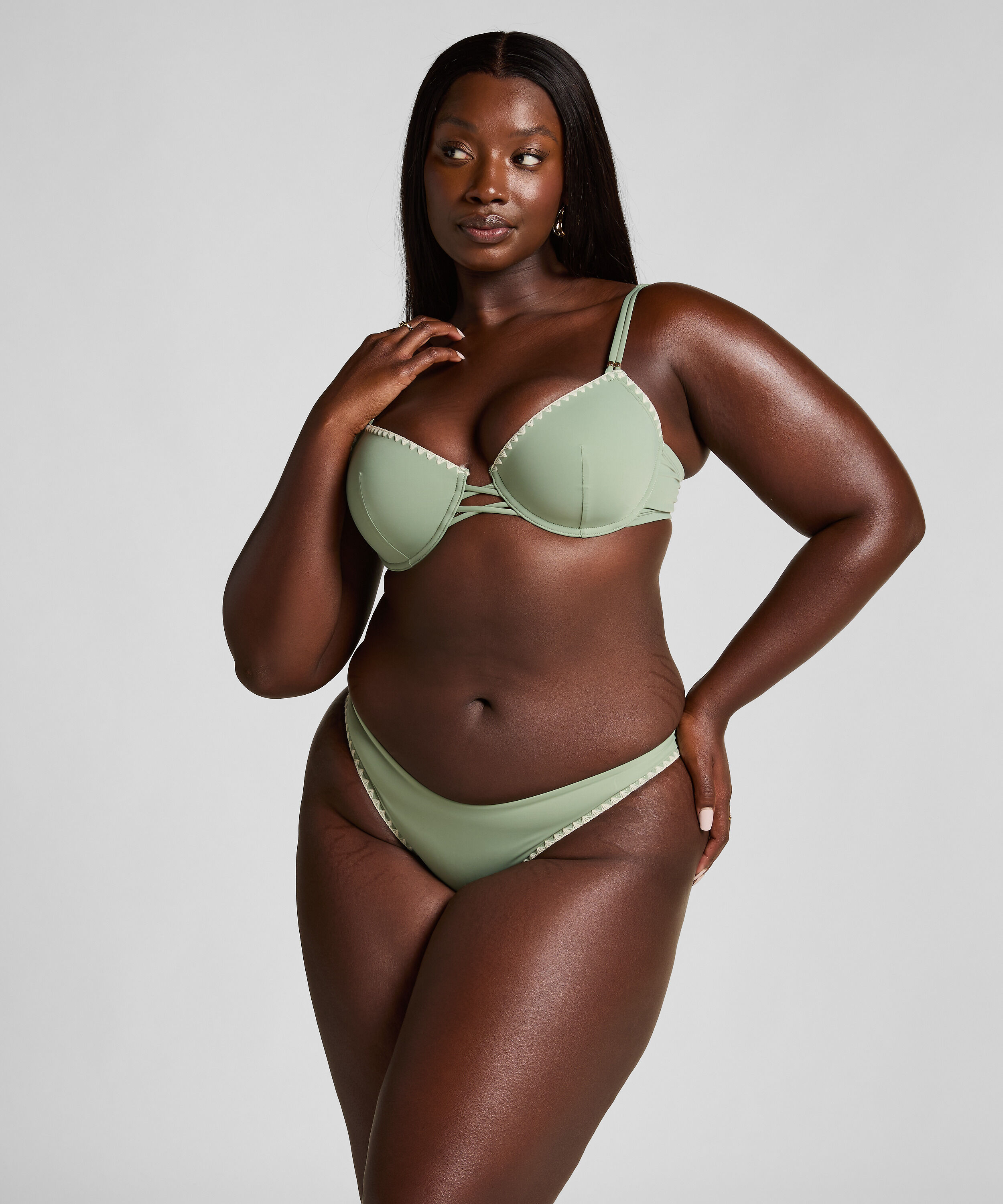D&oacute;ł od bikini Joburg Highleg, Zielony