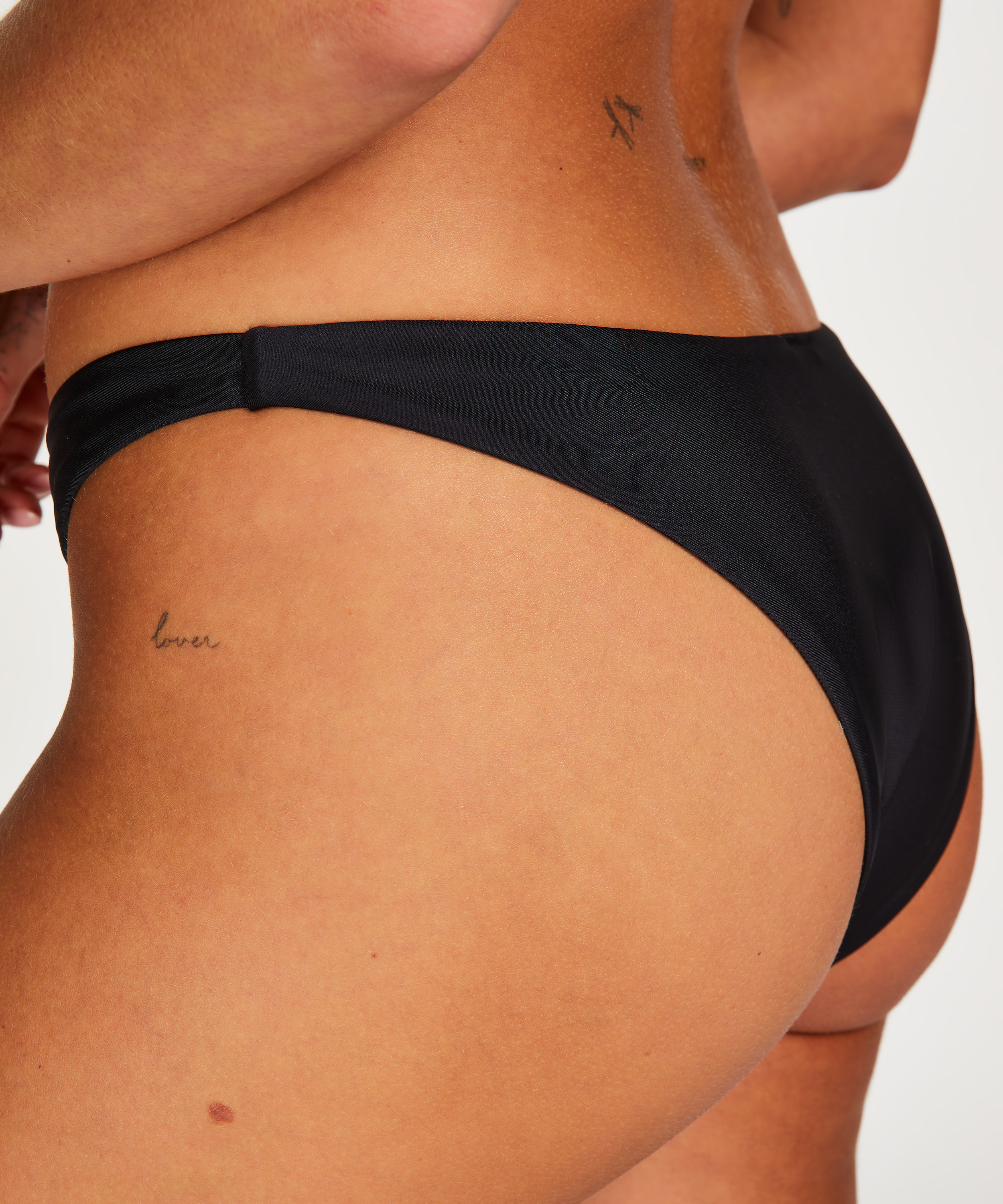 D&oacute;ł od bikini z wysokim wycięciem Juicy, Czarny, main